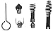 Drain Cleaning Tool Set, 4 in Cap, 5 pcs.