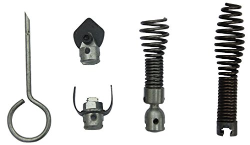 Drain Cleaning Tool Set, 4 in Cap, 5 pcs.
