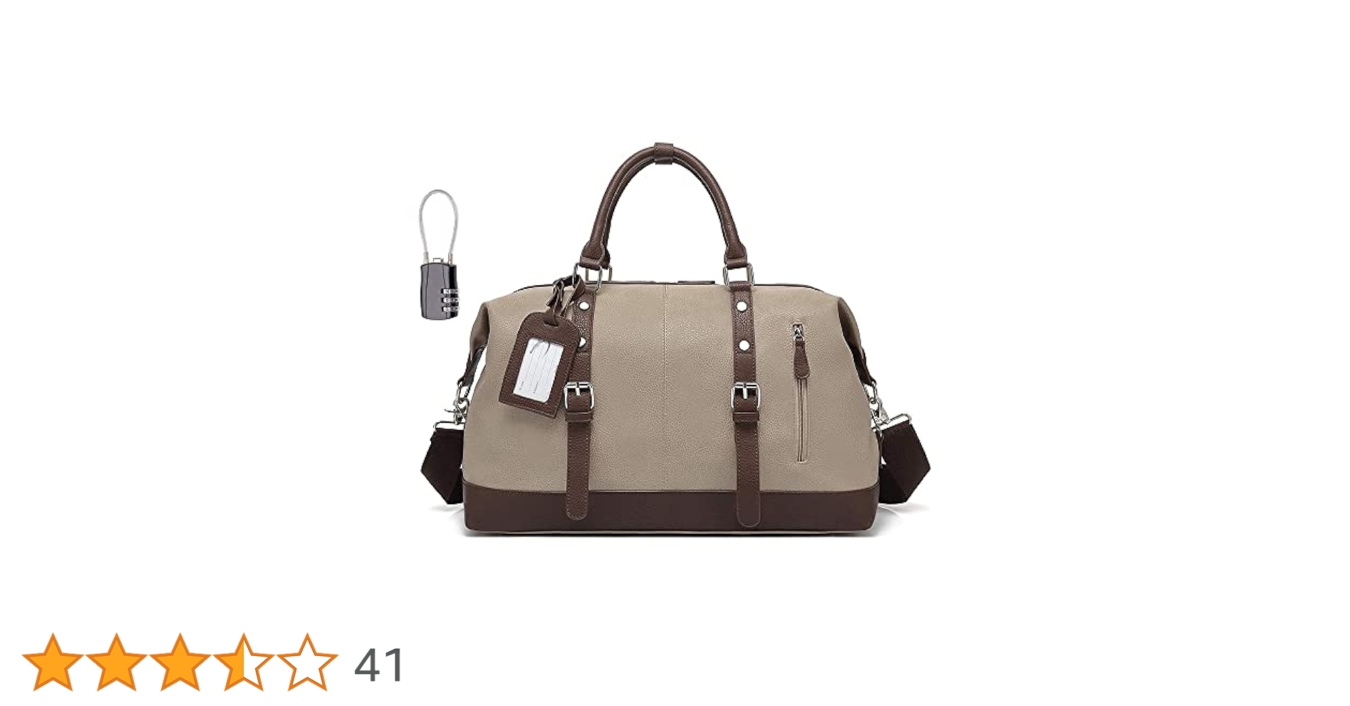 Amazon | ボストンバッグ ダイヤルロック式南京錠 鍵付き 3way