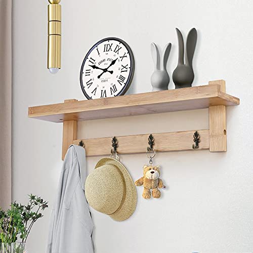 Image of INCREWAY Push Pin Hangers, 20Pcs Bronze Flower Shaped Push Hooks Vintage Picture Hanging Pin Hooks Small Wall Hooks with Nail for Hanging