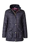 Rydale Ladies Tweed Jacket Women's UK Made Wool Coat Check Tweeds Equestrian Country Jackets 5 Colours (Navy Check, 14)