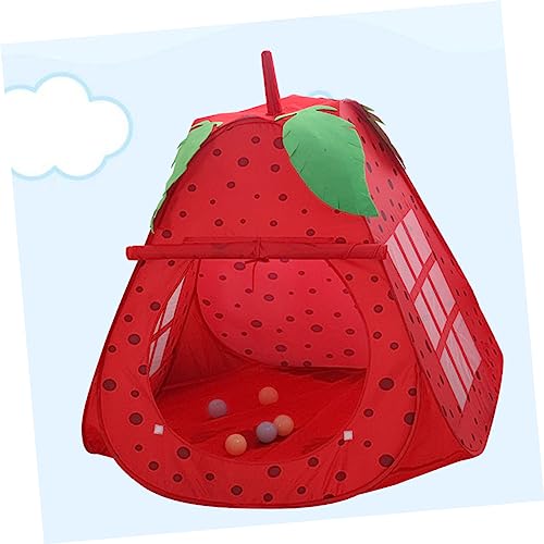 VICASKY Meisjes Tentje Opvouwbare Put Kasteel Put Met Tunnel Tentje Voor Kinderen Pit Tent Spel Spelen Tent Fruit Aardbei Pit Kinderen Tipi Tenten Voor Kinderen Baby Opvouwbare Bal Binnen - Afbeelding 7