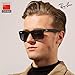 Ray-Ban RB4165 JUSTIN CLASSIC Square Shaped Non-Polarized Sunglasses for Men – Includes Official RAYBAN Eyewear Kit – Ideal Formal & Casual Wear Sunglasses – Dark Grey Lens