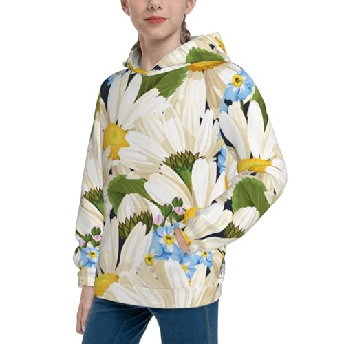 Bees Collecting Nectar Kid Hoodies Boys Sweatshirts Girls Pullover with Pocket2
