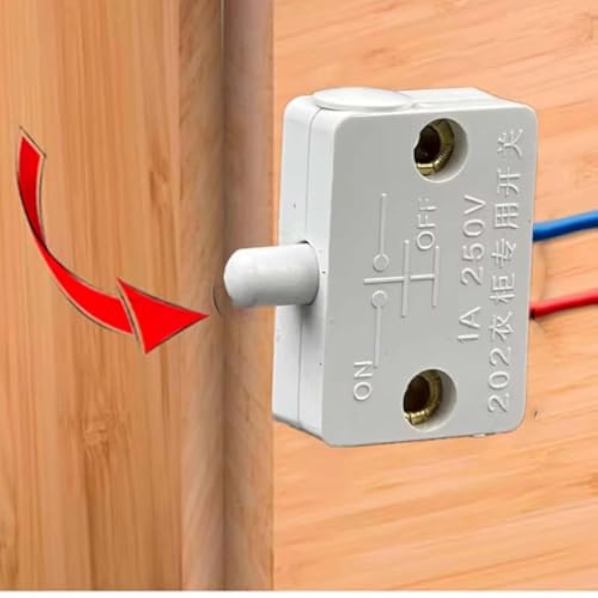 4 Pieces Cabinet Door Touch Switch Set