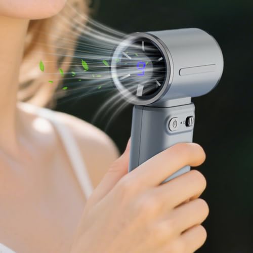 Ventilateur de poche réglable et compact avec affichage numérique USB - 4