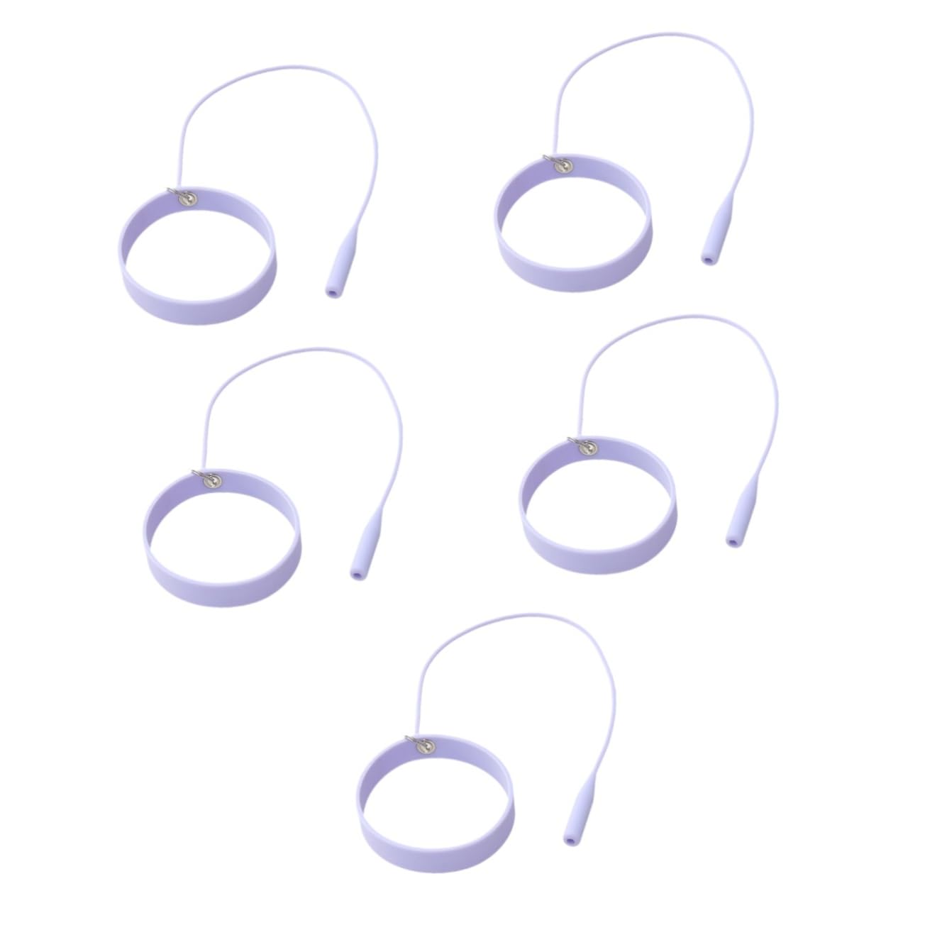 PACKOVE 5pezzi Pinzetta Protettiva Silicone Per Extension Ciglia Bracciale Da Polso Per Applicatore Di Trucco Strumento Professionale Per Estensioni Di Ciglia Compatto e Portatile