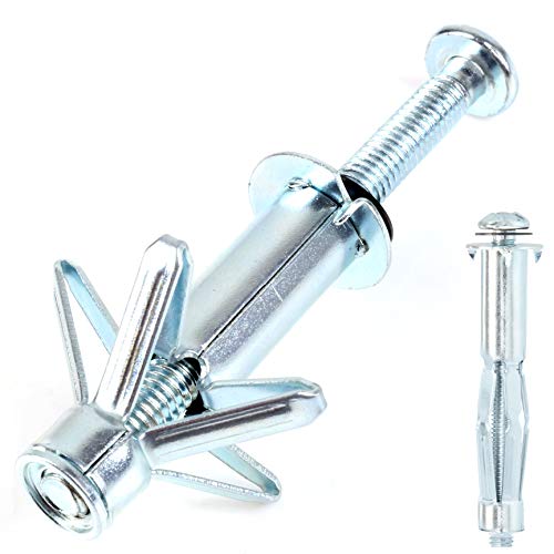 20x Cavity Anchors (M6 x 65mm) Hollow Wall Mounting Fixing Bolt Stud Screw for Plasterboard