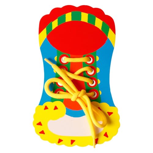 Cordones para practicar, juguetes para cordones, juguetes educativos de guardería | Aprender a atar zapatos para niños, enhebrar cordones, juguetes educativos, actividades de aprendizaje de guardería