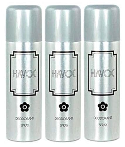 Image of Havoc Silver (Pack Of 3) Aerosol Deodorant Spray For Women, 600ml - Fresh