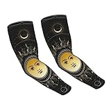 Gizmac Symbol Of Sun With Moon And Stars Sun Protection Arm Sleeves, Sports Arm Sleeves, Suitable For Sports, Travel, And Outdoor