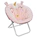 Atmosphera - Fauteuil Pliant en Tissu Licorne Rose Clair