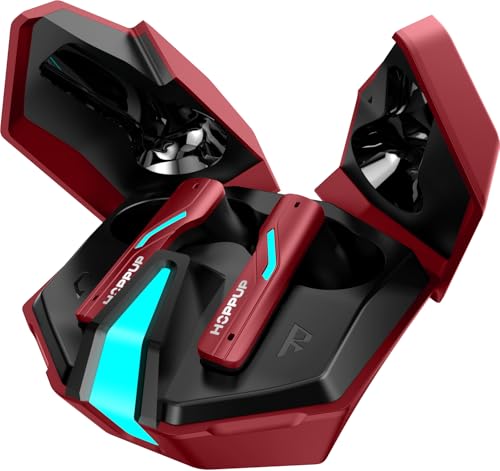 HOPPUP Xo6 Gaming Earbuds with 35MS Low Latency, RGB LED, 13MM Drivers & 50H Playtime Bluetooth...