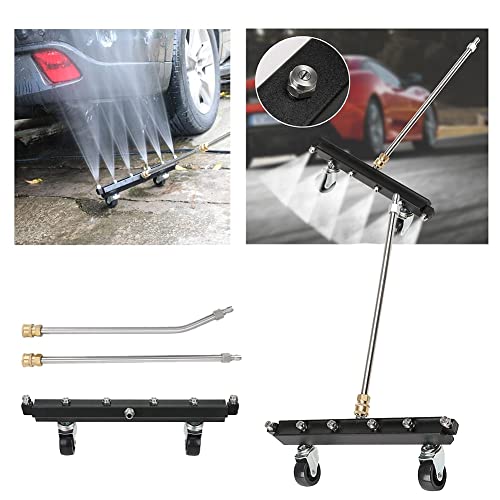 Sefdrert Limpiador una PresióN Debajo del Carro Accesorio de Lavado una PresióN para Limpieza del Chasis del AutomóVil Equipado con 6 Boquillas de Ventilador Parte Inferior del AutomóVil - imagen 3