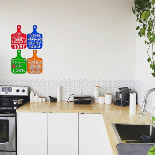 Image of PNF Poster And Frames KITCHEN is the heart of home Wall art & Door Hanging Frame For Kitchen, Dining, restaurants Decor | Walland home Decor for Living Room | Room Decor Wall Decor Items For Bedroom | decoration (Wooden, 11x9 Inch,brown)-48-4