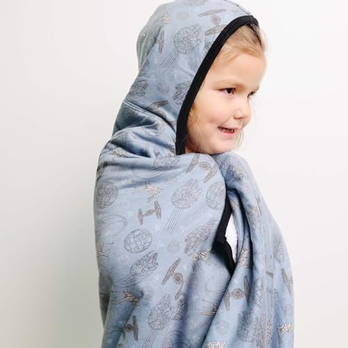 Image of Copper Pearl Premium Big Kid Hooded Towel Starships