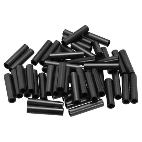 PATIKIL 120個M4 A B SスペーサーM6 x 9mm OD x 40mm lプラスチックラウンドスペーサーワッシャー黒スタンドオフナットノンスレッドスクリューボルト電気アウトレット