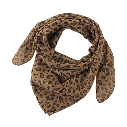 Lightweight Scarf with Fashion Leopard Print For Women Shawl Wrap for Spring Summer Fall