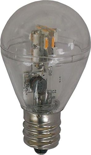 illuminous Multipack of Two (2) of LED S8 12 Volt DC Omni Bulb Clear Cover E12 Edison Screw Base Lamp Bulb