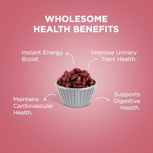 Image of Nutty Gritties Dried US Cranberries 200g | Cranberry, Healthy Snack for kids and adults | Resealable Pouch