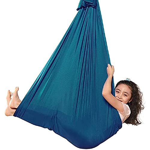 Swing Hammock Sensory Embrace Swing Convient For L'autisme, Adhd, Asperger (Color : Dark Green, Size : 150x280CM/59x110in) Cover