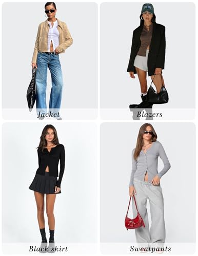 Women Long Sleeve Button Down Lightweight Cardigan Regular Length Ribbed Knit Shirts Basic Tops 2025 Fall XS-XL3