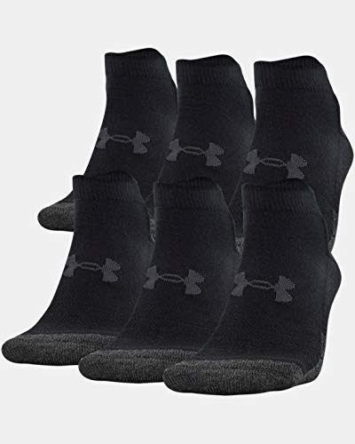 Under Armour Unisex UA Performance Tech Low Cut Socks 6-Pack XL Black
