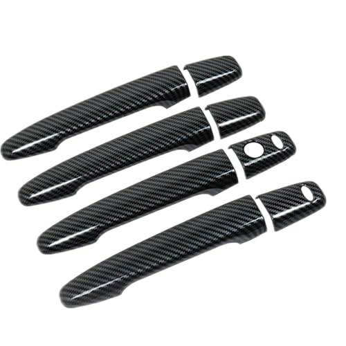 Poignées de porte style carbone pour look personnalisé Mitsubishi Lancer de route
