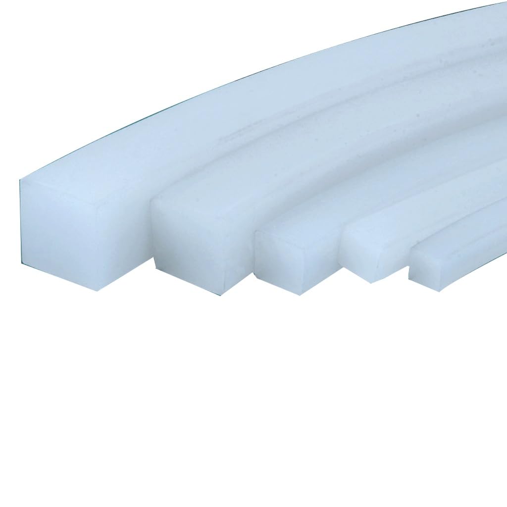 Tira de sellado de silicona sólida cuadrada de 10 m: resistente al calor, impermeable y con aislamiento acústico for mejoras del hogar.(7mm x 7mm)