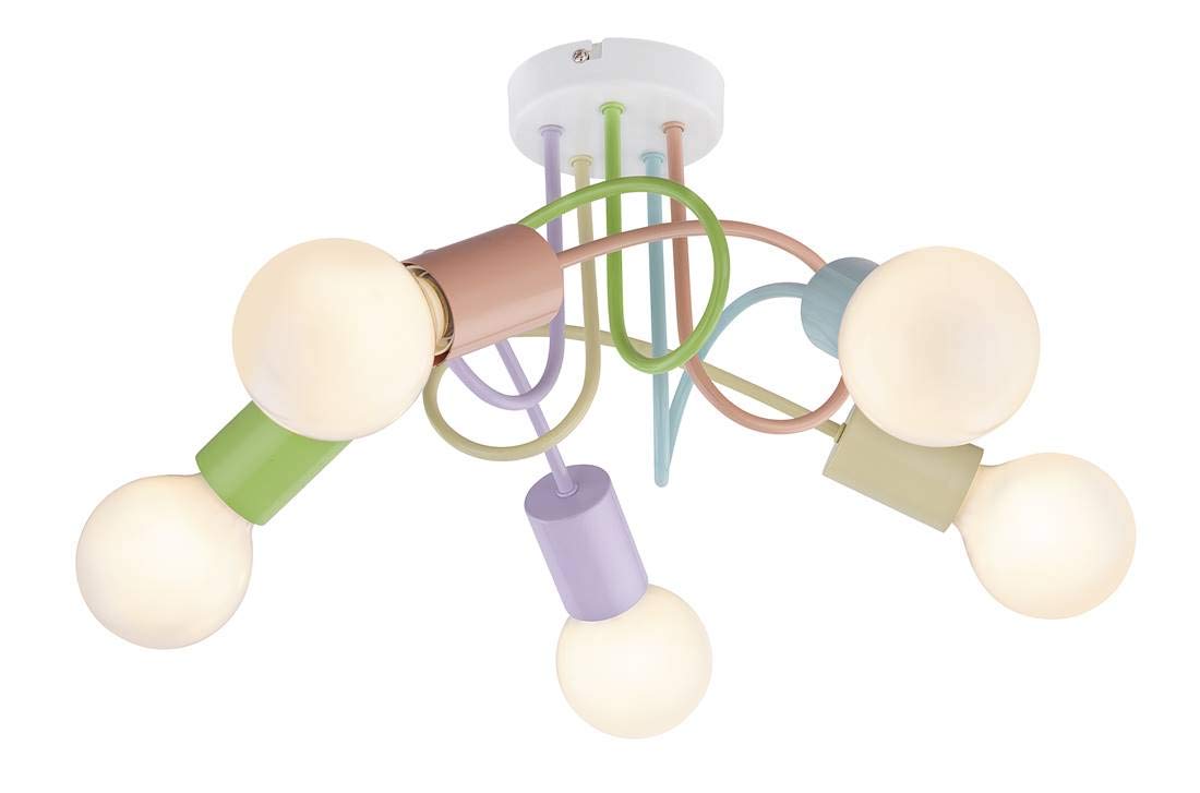 Lampada camera Linett plafoniera per bambini E27 5X 40W MAX