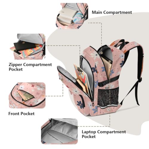 Mochilas florales para adolescentes que buscan espacio y comodidad total 5