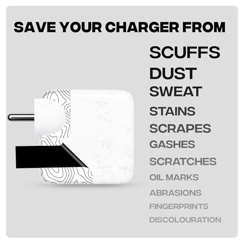 Image of Capes India Protective Adapter Skin Cover Compatible with MacBook Adapter 30W| Not a Case | Vinyl Skin Sticker (Tornado)