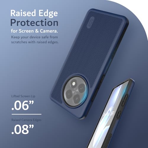Image of TUDIA [MergeGrip Designed for OnePlus 13R Back Cover 5G (2025) - [Military Grade Drop Tested] Dual Layer Shockproof Slim Rugged Tough Heavy Duty Protective Phone Case - Indigo Blue