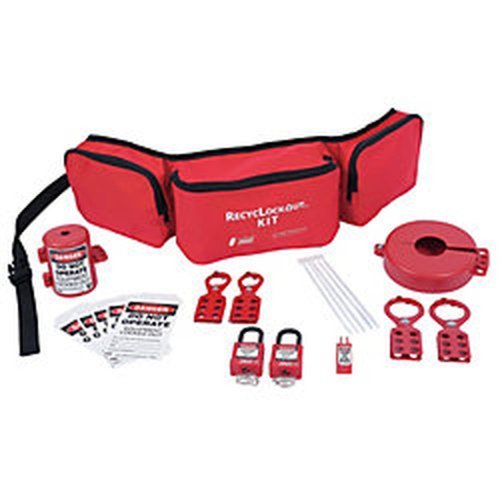 Zing Green Products 7135 RecycLockout Lockout Belt Pack Kit, 20 Components
