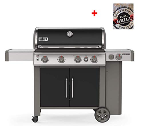 Palatina Werkstatt ® Bundle of Sensational Weber Gas Grill Genesis II EP-335 GBS Black + Tom Heinzles Grillwerkstatt