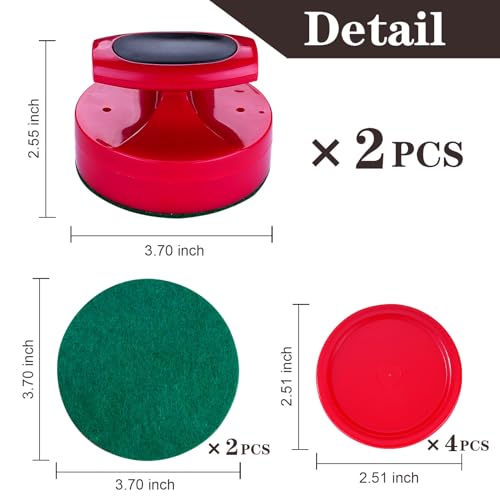 image for Glamorway Air Hockey Pucks and Paddles,Air Hockey Table Replacement Ac