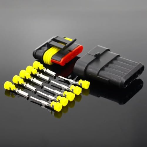 Conector de cable resistente al agua 2PIN con 5 sets para evitar cortos 8