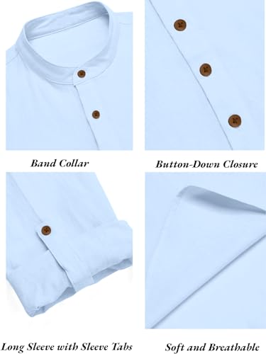 Image of Zombom Combo of Men's Solid Cotton Polyester Blend Full Sleeve Mandarin /Chinese Collor Straight Kurta Shirt (Pack of 3)