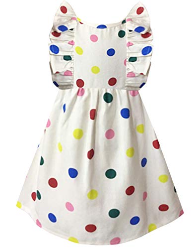 Image of A.T.U.N. (ALL THINGS UBER NICE) Girls Cotton Skater Knee Length Casual Dress | Sleeveless Printed Dress