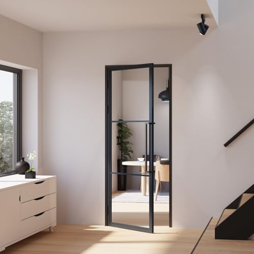 inova Glastür Komplettset 930x2315mm DIN links Griffstange Drehtür mit Beschlag und Zarge inova Glastür Komplettset 930x2315mm DIN links Griffstange Drehtür mit Beschlag und Zarge