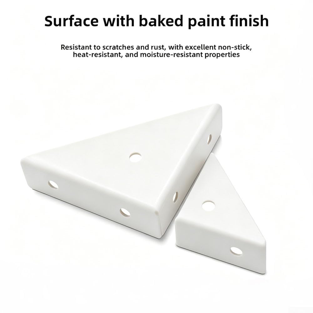 Escuadras Metálicas Refuerzo Muebles 30 Pack Escuadras Metálicas(Small-white)