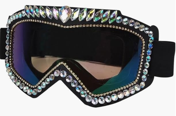 Miniatura 5 de Gafas de esquí con diamantes de imitación, gafas de nieve, gafas de esquí con diamantes de imitación