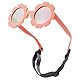 COASION Baby Sonnenbrille 0-24 Monate Polarisierte Blume Sonnenbrille Kinder mit Riemen Verstellbar Weicher Silikonrahmen UV400 Schutz Niedlich Sonnenbrille Baby für 0-2 Jahre Rosa/Rosa Gespiegelt