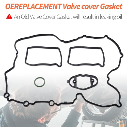 Image of HiSport Cylinder Head Valve Cover Gasket Seal 11127588418 | Compatible with BMW 228i xDrive 320i xDrive 328i GT xDrive 428i xDrive Gran Coupe 528i xDrive X1 X3 X4 Z4 2.0L 2012-2018