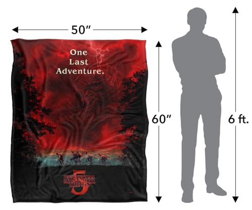 Couverture Stranger Things Vecna plaid super soft jeté de canapé microfibre de 152x127cm - 6