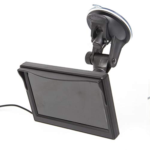 Image of 5 Inch TFT LCD Car Color Rear View Monitor Screen for Parking Rear View Backup Camera with 2 Optional Bracket(Suckers Mount and Normal Adhesive Stand)