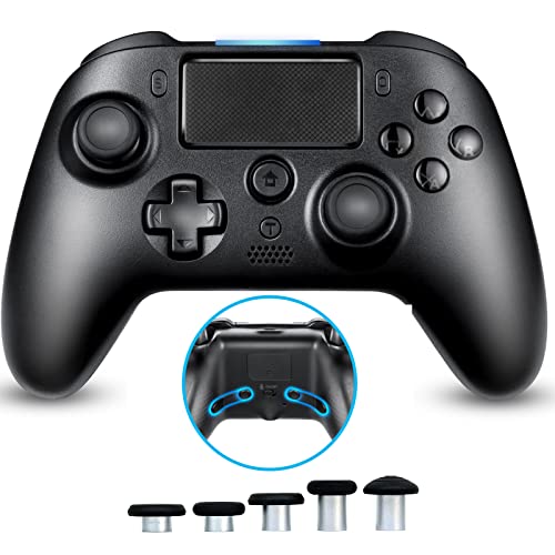 Elite Controller Wireless for PS4 Joystick 1200mAh with Turbo/Back Paddles/Dual Vibration/Bluetooth/Touch Pad Compatible with PS4/Slim/Pro Console Black Elite Controller Wireless for PS4 Joystick 1200mAh with Turbo/Back Paddles/Dual Vibration/Bluetooth/Touch Pad Compatible with PS4/Slim/Pro Console Black