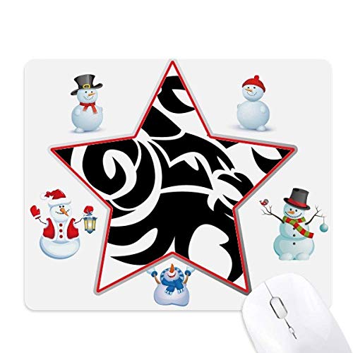 Tapis de souris constellation capricorne et bonhomme de neige étoilé