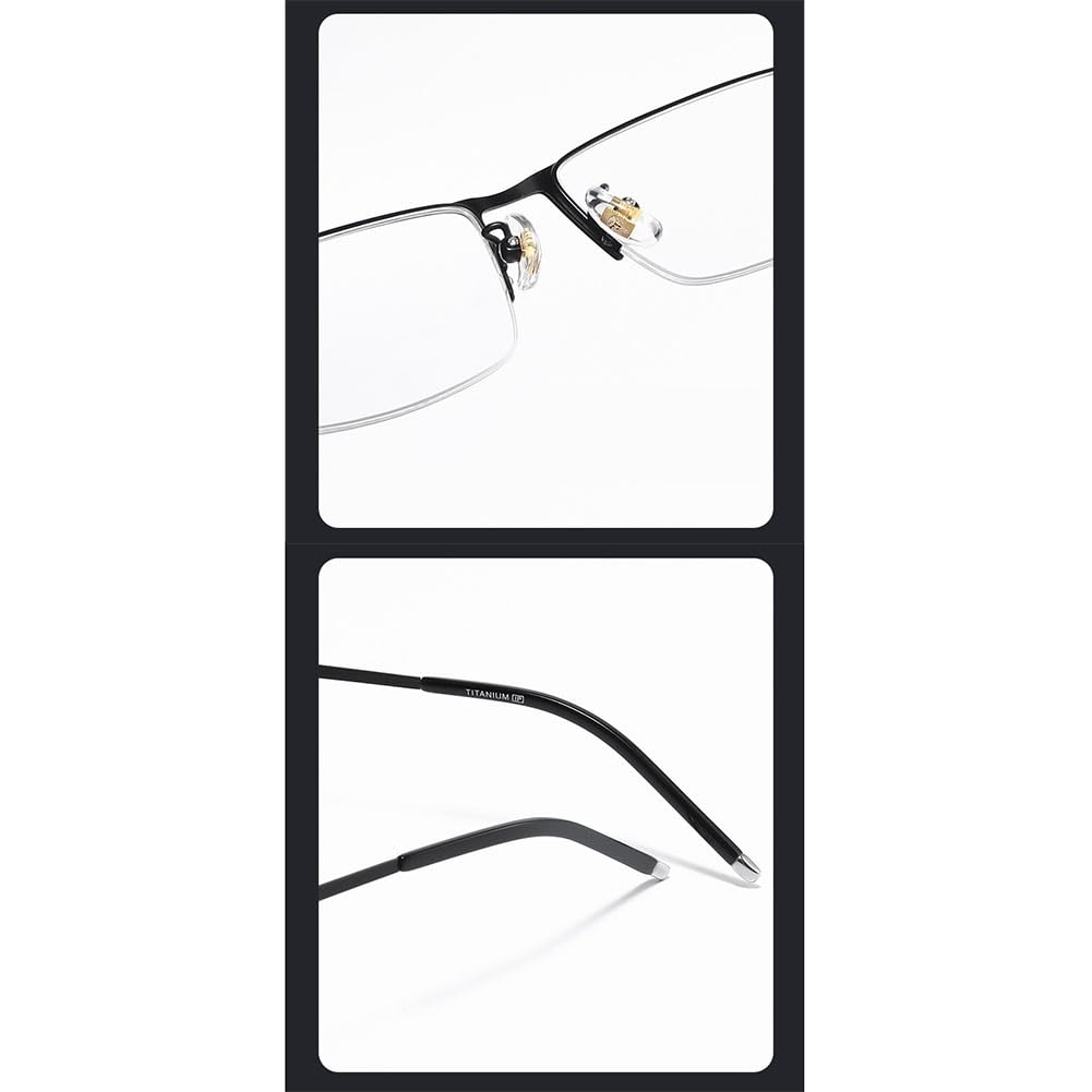 JIETIAN Hombres de Negocios HD al Aire Libre fotocrómico Gafas de Sol Inteligentes, 1,56 Lentes de Resina asférica Lectores / UV400,Negro,+1.0