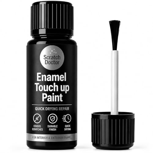 Scratch Doctor Peinture de retouche émail 15 ml à séchage facile et rapide, adaptée pour les appareils de cuisine, salle de bain, métal, radiateur,...
